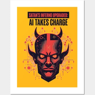 AI Satan Posters and Art